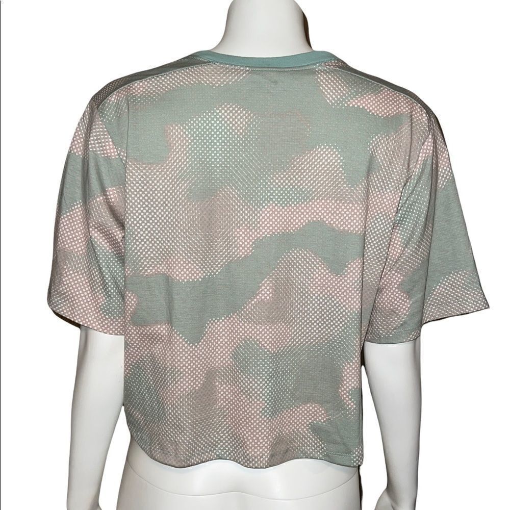 Columbia Park Box Aqua Tone Spotted Camo Boxy T-Shirt Women's Extra Large NWT - Picture 5 of 9